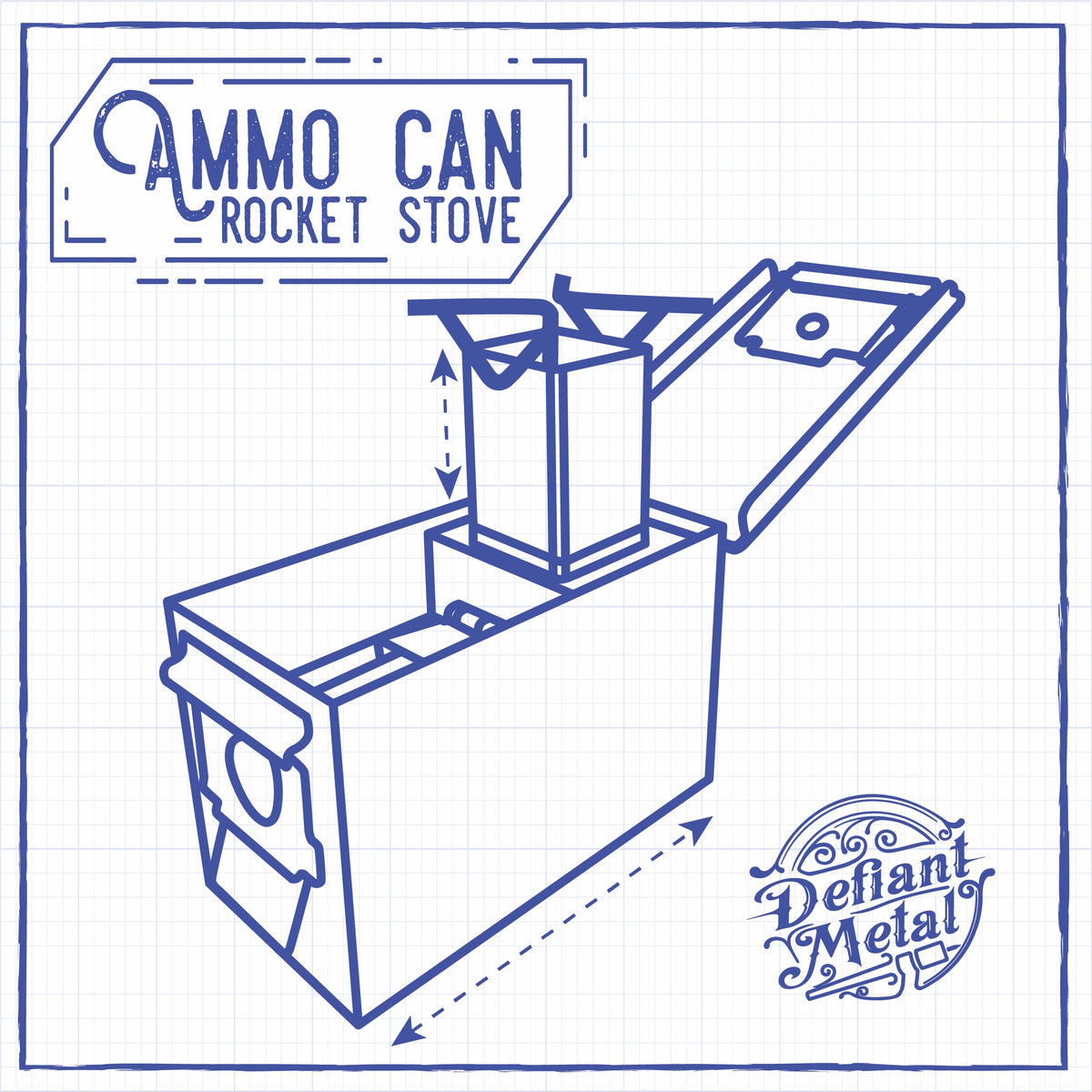 Ammo Can Rocket Stove Plans
