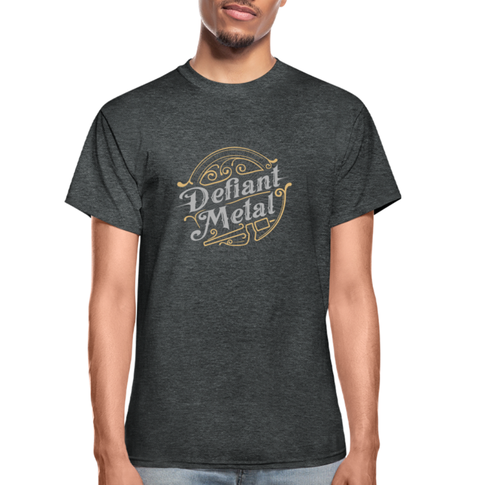 Defiant Metal Ultra Cotton Adult T-Shirt - deep heather