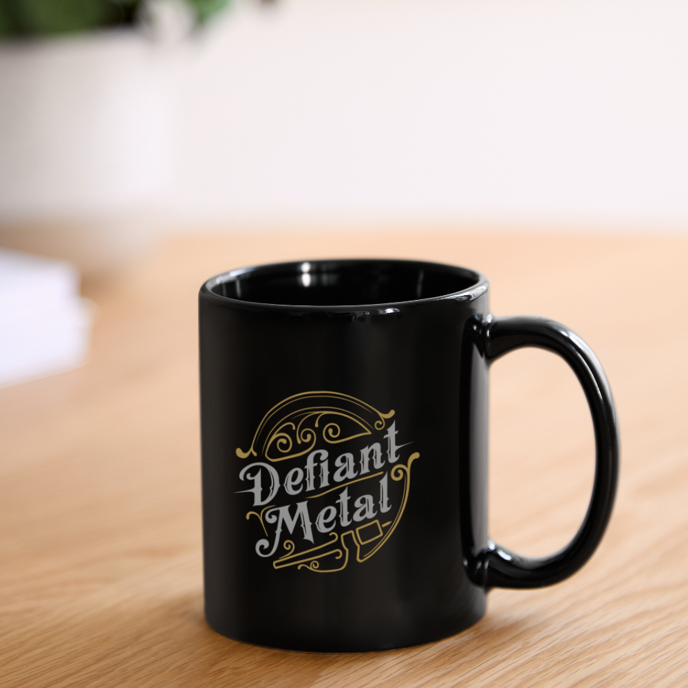 Defiant Metal Coffee Mug - black