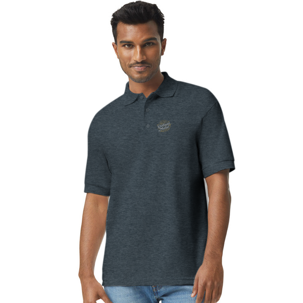 Defiant Metal Blended Polo - deep heather