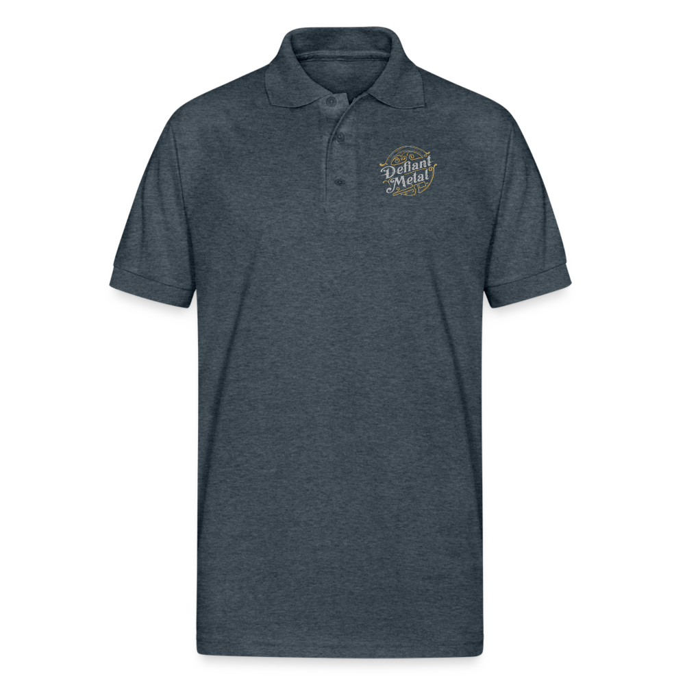 Defiant Metal Blended Polo - deep heather