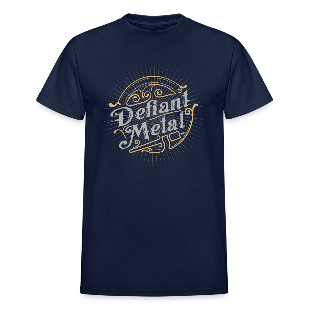 Defiant Metal Ultra Cotton Adult T-Shirt - navy