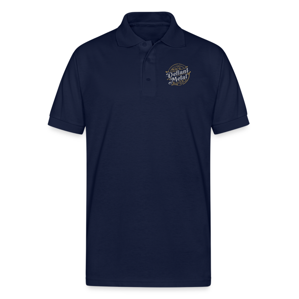 Defiant Metal Blended Polo - navy