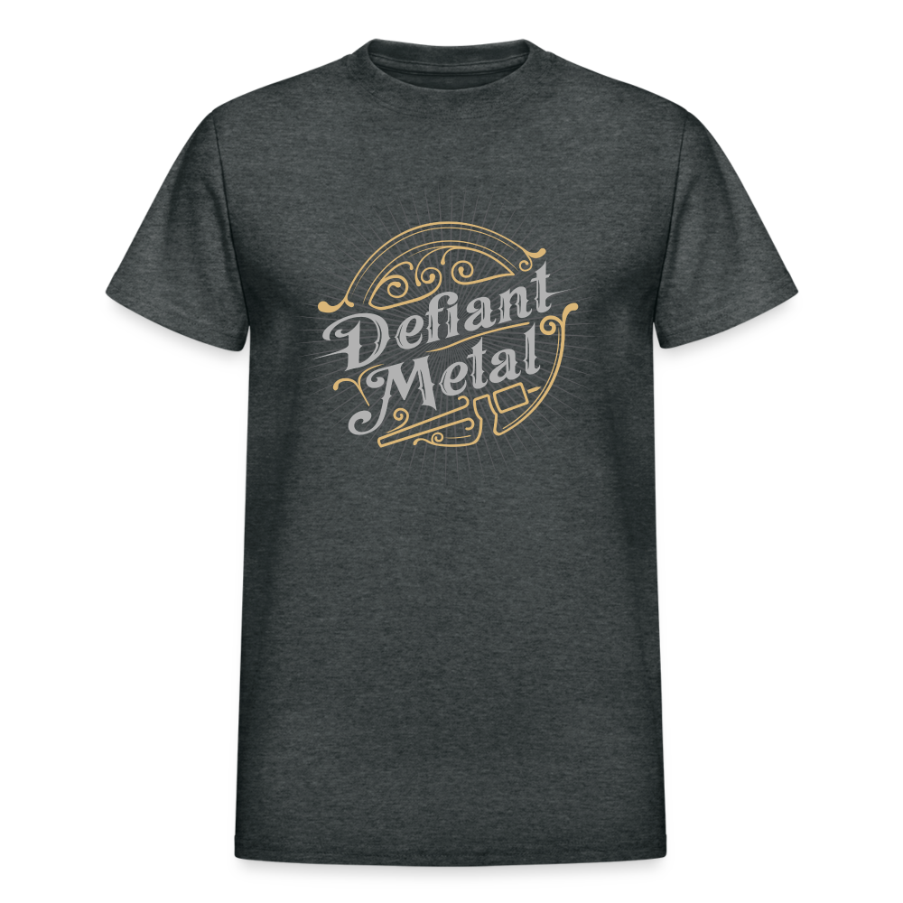 Defiant Metal Ultra Cotton Adult T-Shirt - deep heather