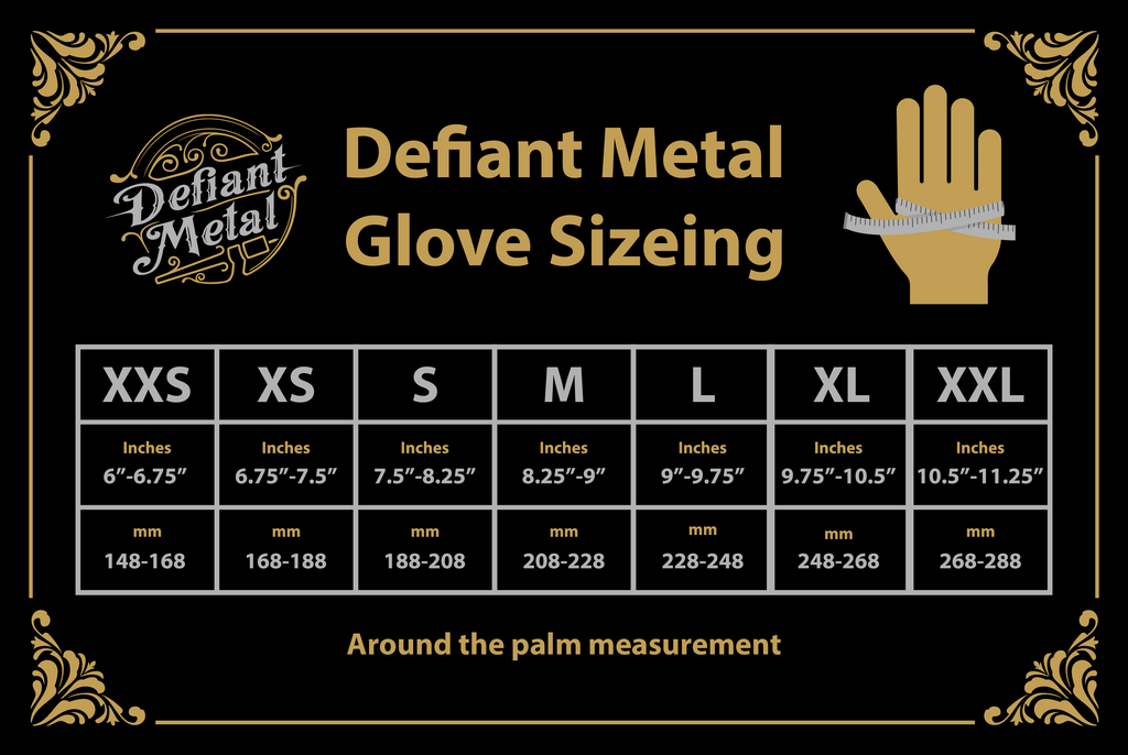 NEW Defiant Metal Black MIG Welding Gloves with Kevlar Lining