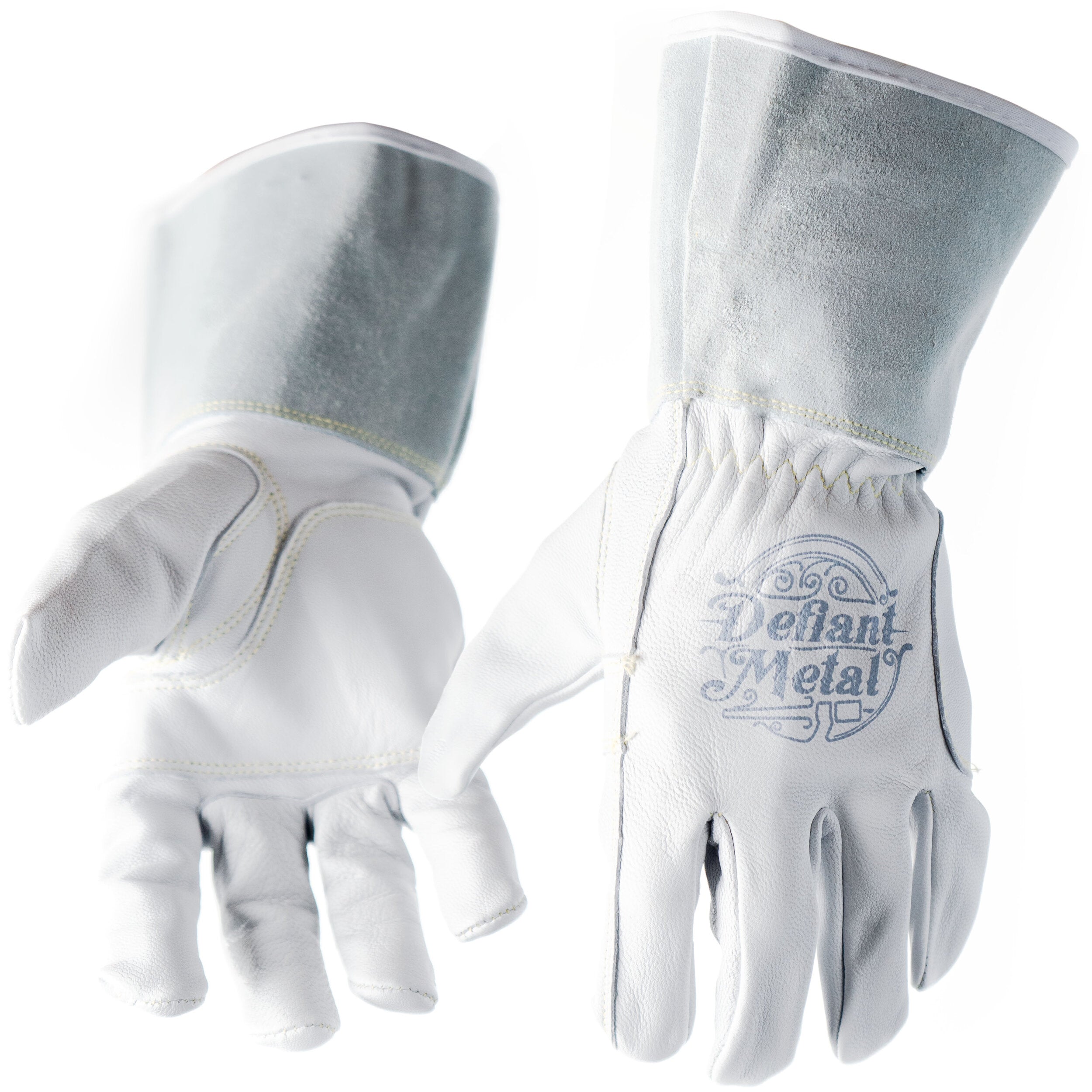 Defiant Metal White TIG Welding Gloves | Defiant Metal