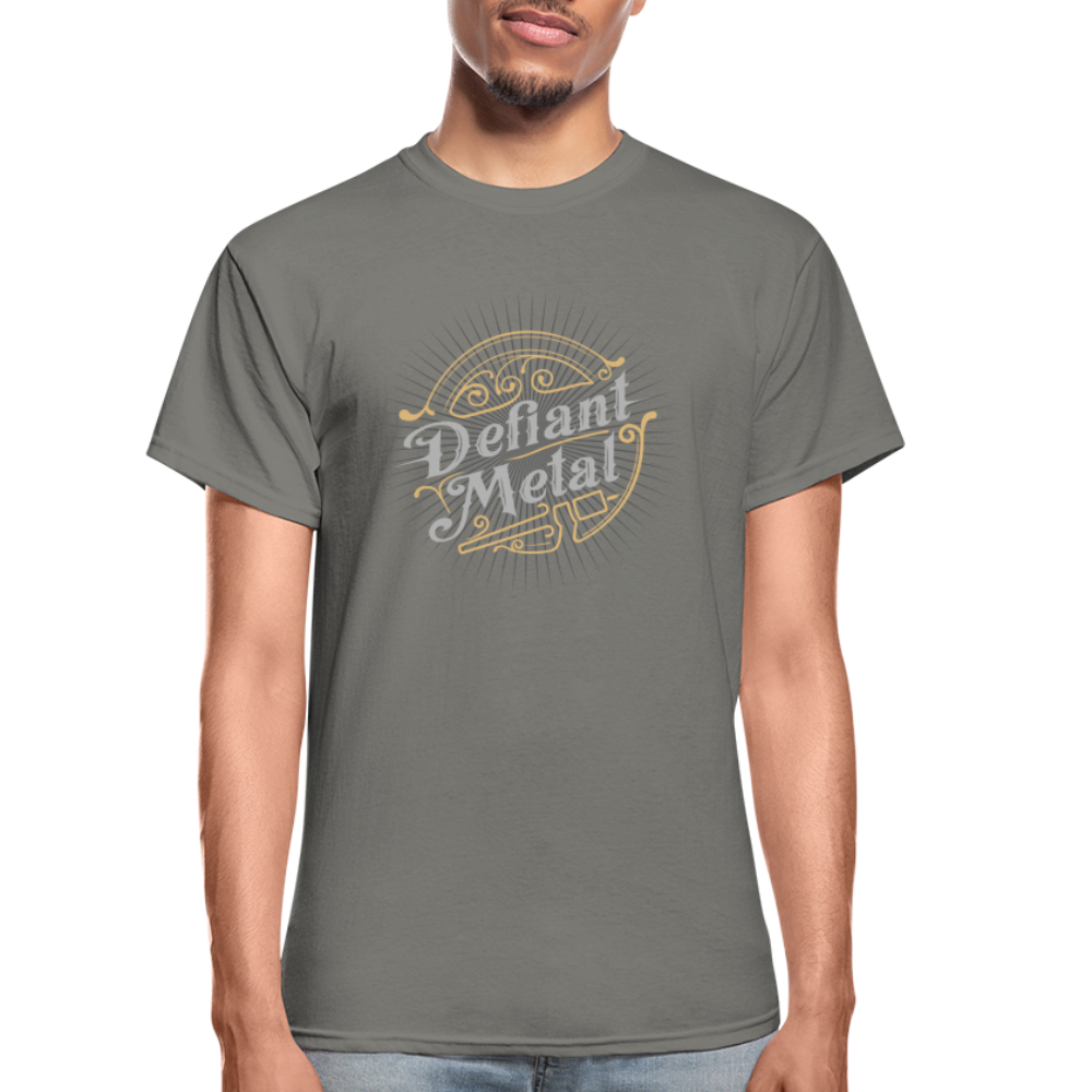 Defiant Metal Ultra Cotton Adult T-Shirt - charcoal
