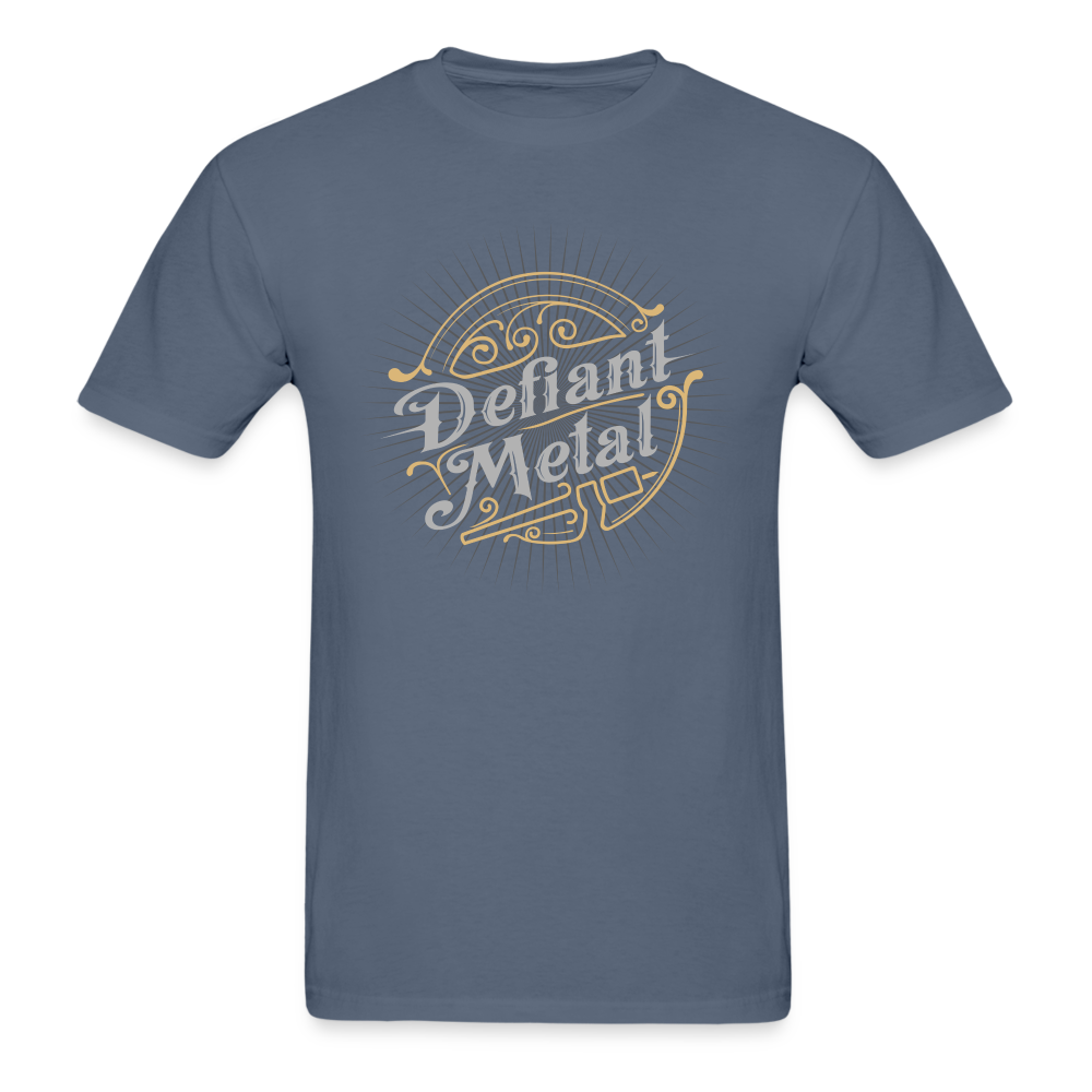 Defiant Metal Ultra Cotton Adult T-Shirt - denim