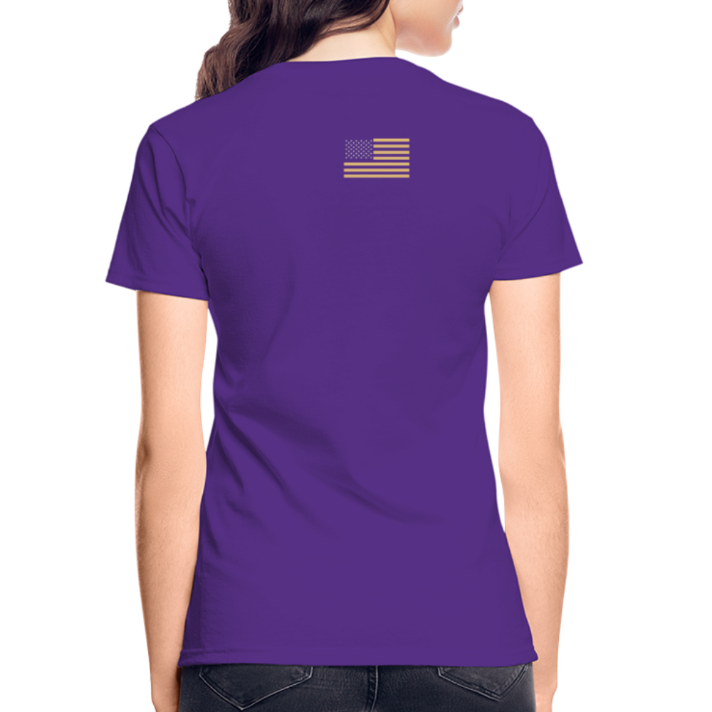 Defiant Metal Ultra Cotton Ladies T-Shirt - purple
