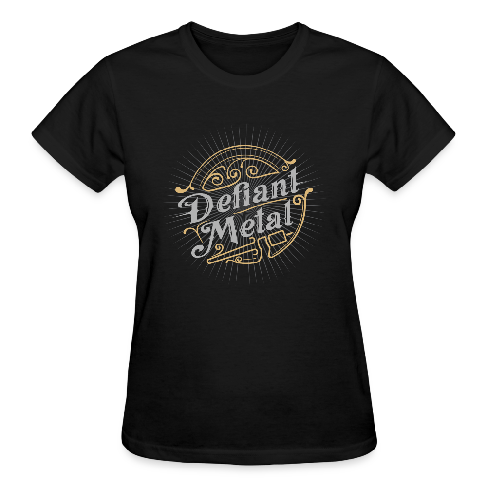 Defiant Metal Ultra Cotton Ladies T-Shirt - black